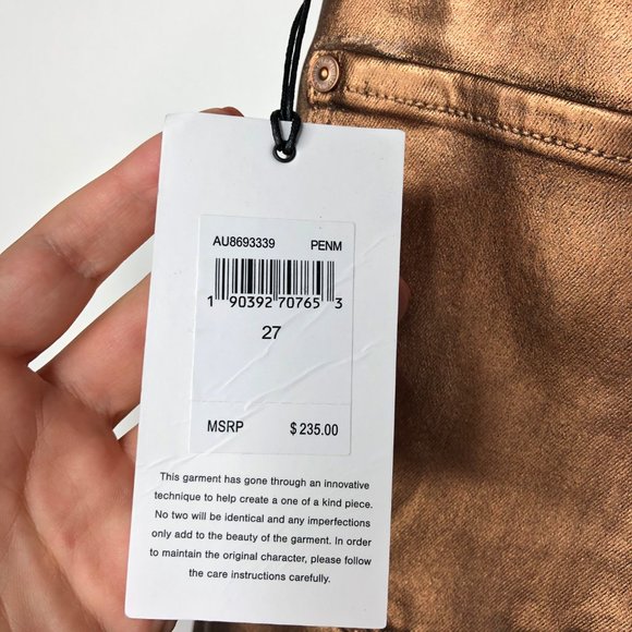 7 FOR MANKIND The High Waist Ankle Skinny Jeans 27 - Picture 5 of 11